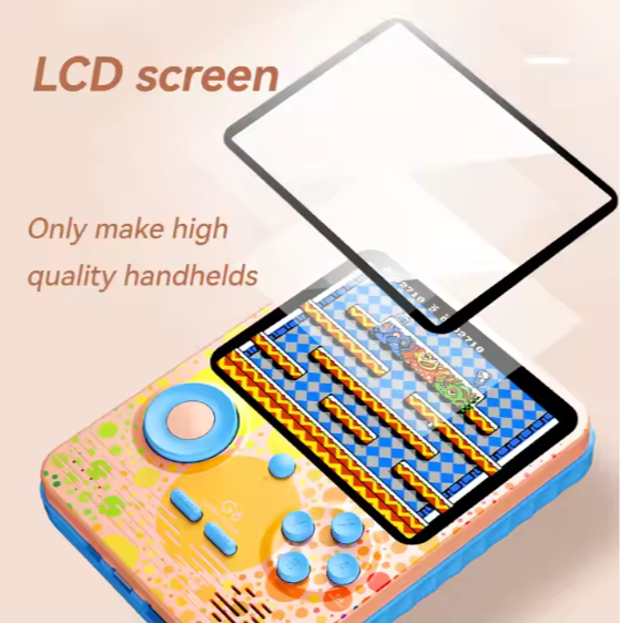 The New G6 6000mah Mobile Power Game Console Retro Classic 3.5-Inch Color Screen Game Console Macaron Handheld Game Console